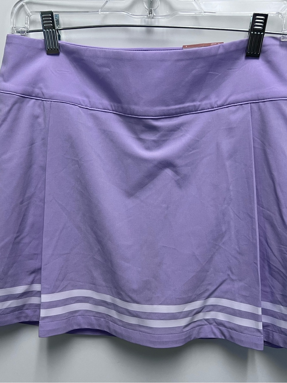 CALIA by Carrie Underwood Lavender Circle Skater Skirt with White Hem Stripes